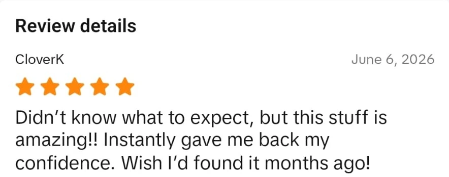 Verified Densifol customer review