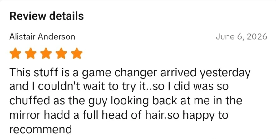 Verified Densifol customer review