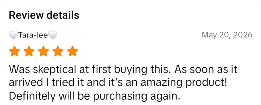 Densifol customer review from TikTok Shop