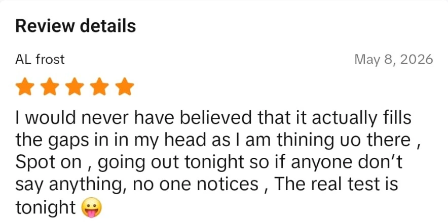 Verified Densifol customer review